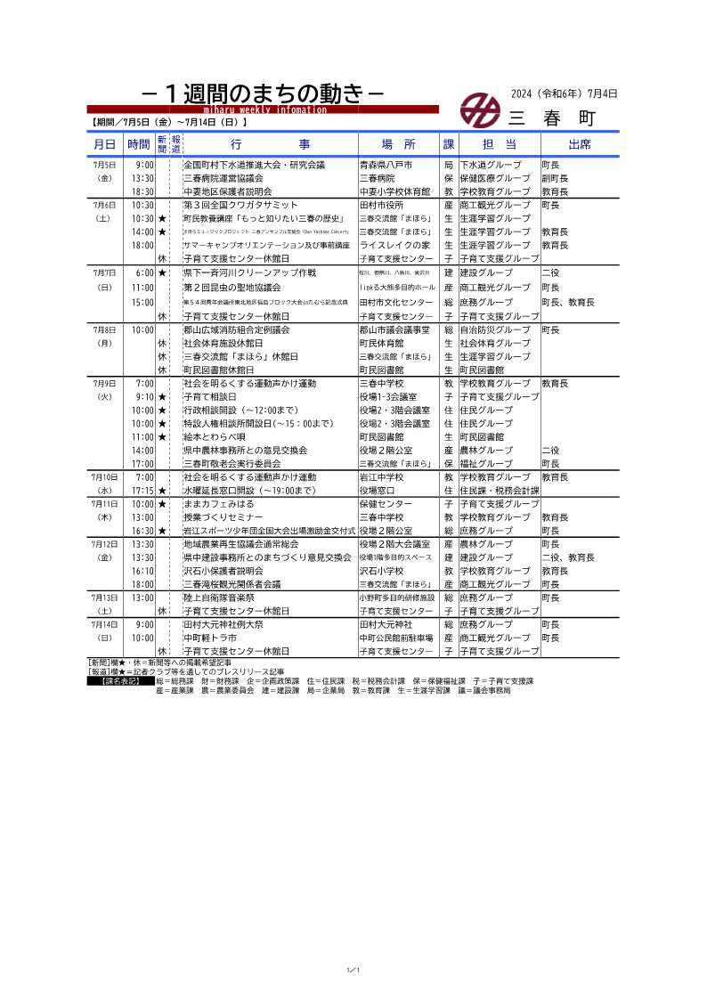 99_（１週間のまちの動き）